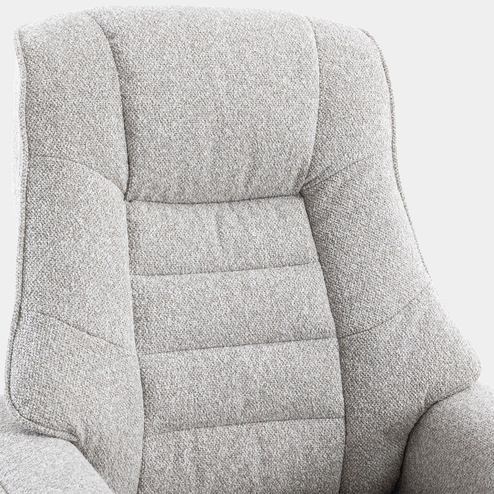 Royale - Swivel Recliner Chair & Footstool, Fabric