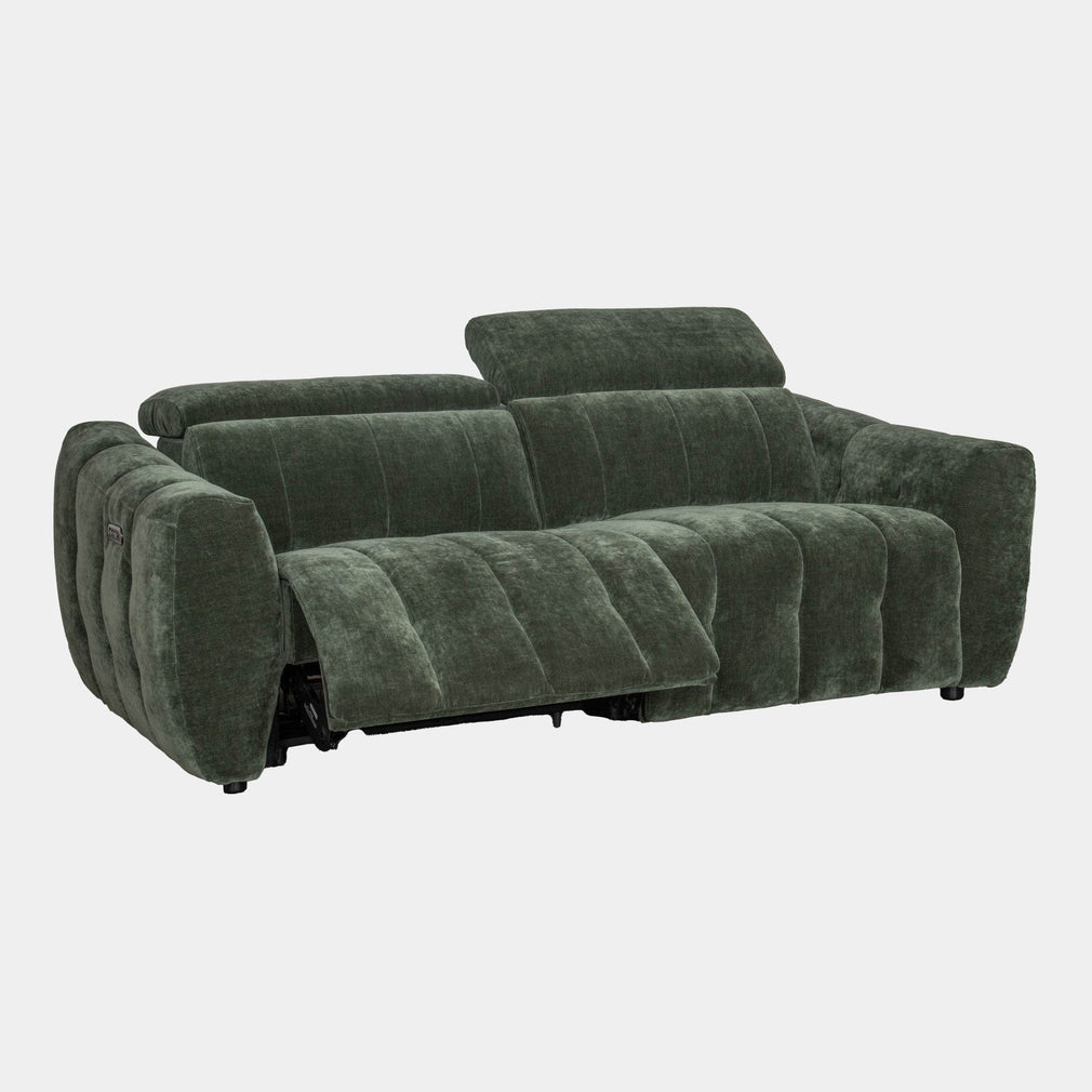 2.5 Seat Sofa With Power Recliners In Fabric Grade F8 Manhatten Pine 58001