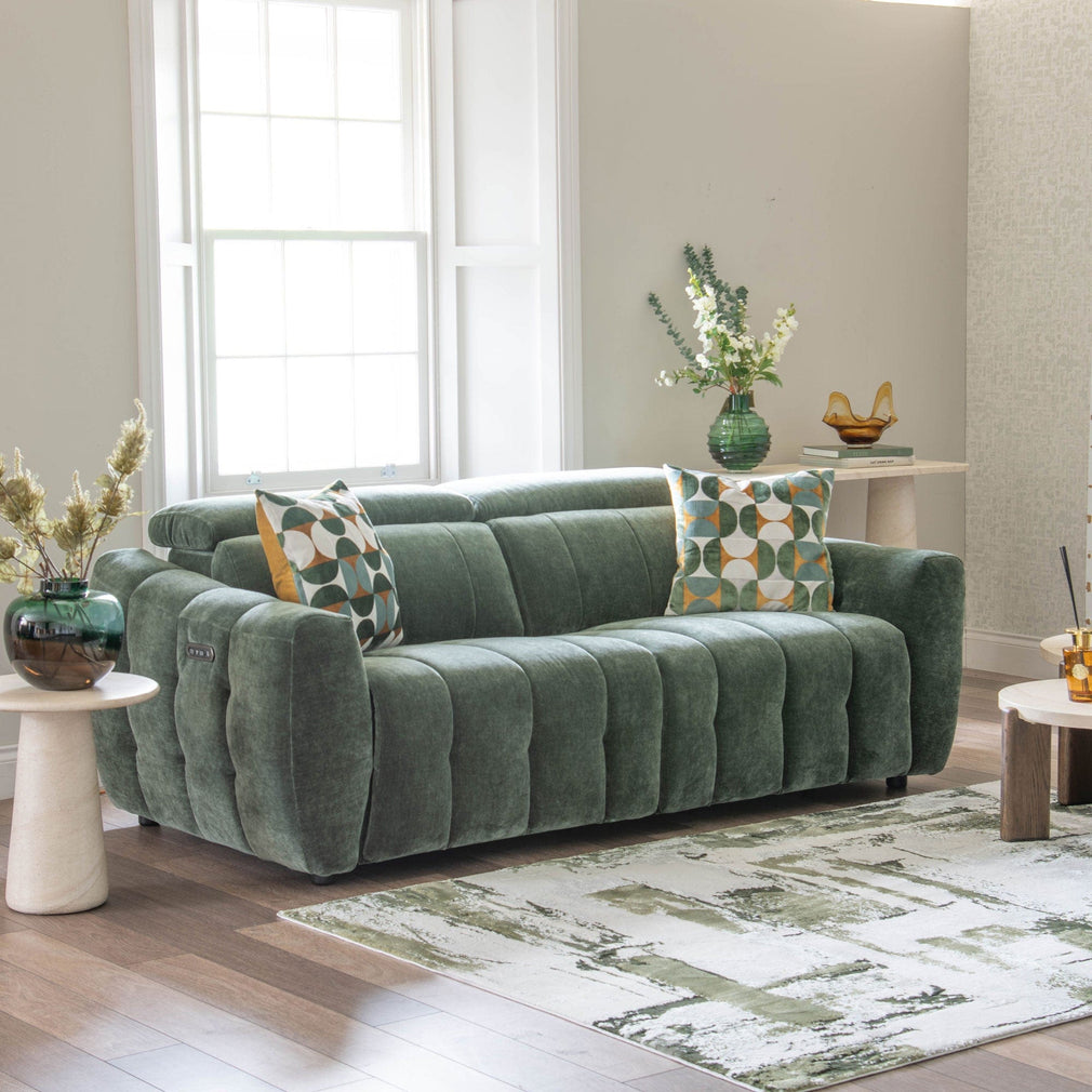 Power Recliner Chair In Fabric Grade F8 Manhatten Pine 58001