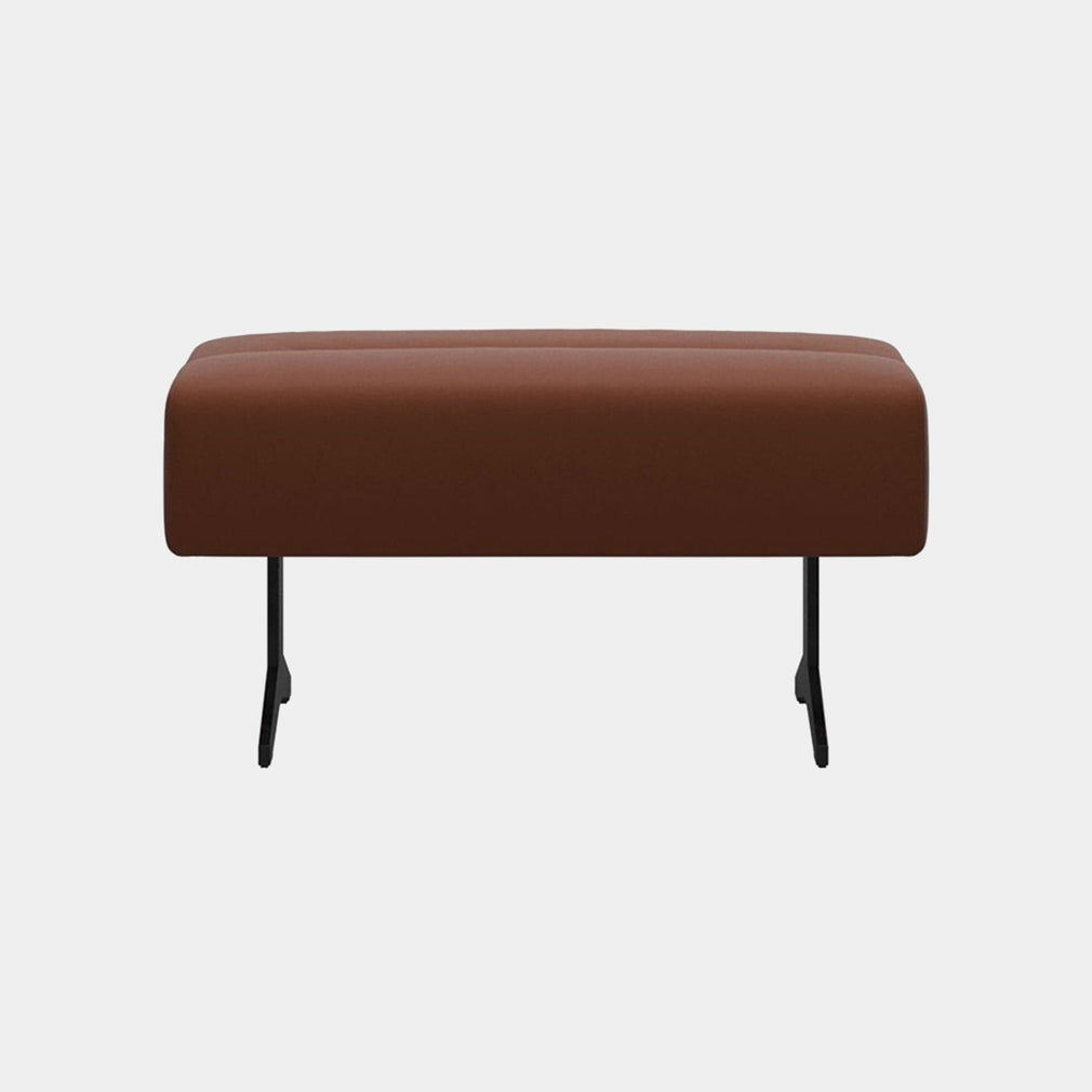 Stressless Stella - Large Ottoman In Leather Paloma Copper With Matt Black Foot