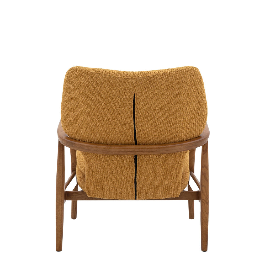 Tobias - Chair In Fabric Ochre
