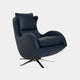 Large Chair Swivel & Rocking Leg In  Dalmata Leather