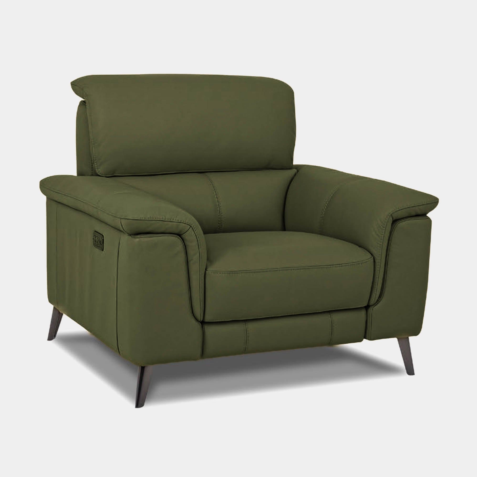 Power Recliner Chair With Memory Switch In Leather Cat 20 Split