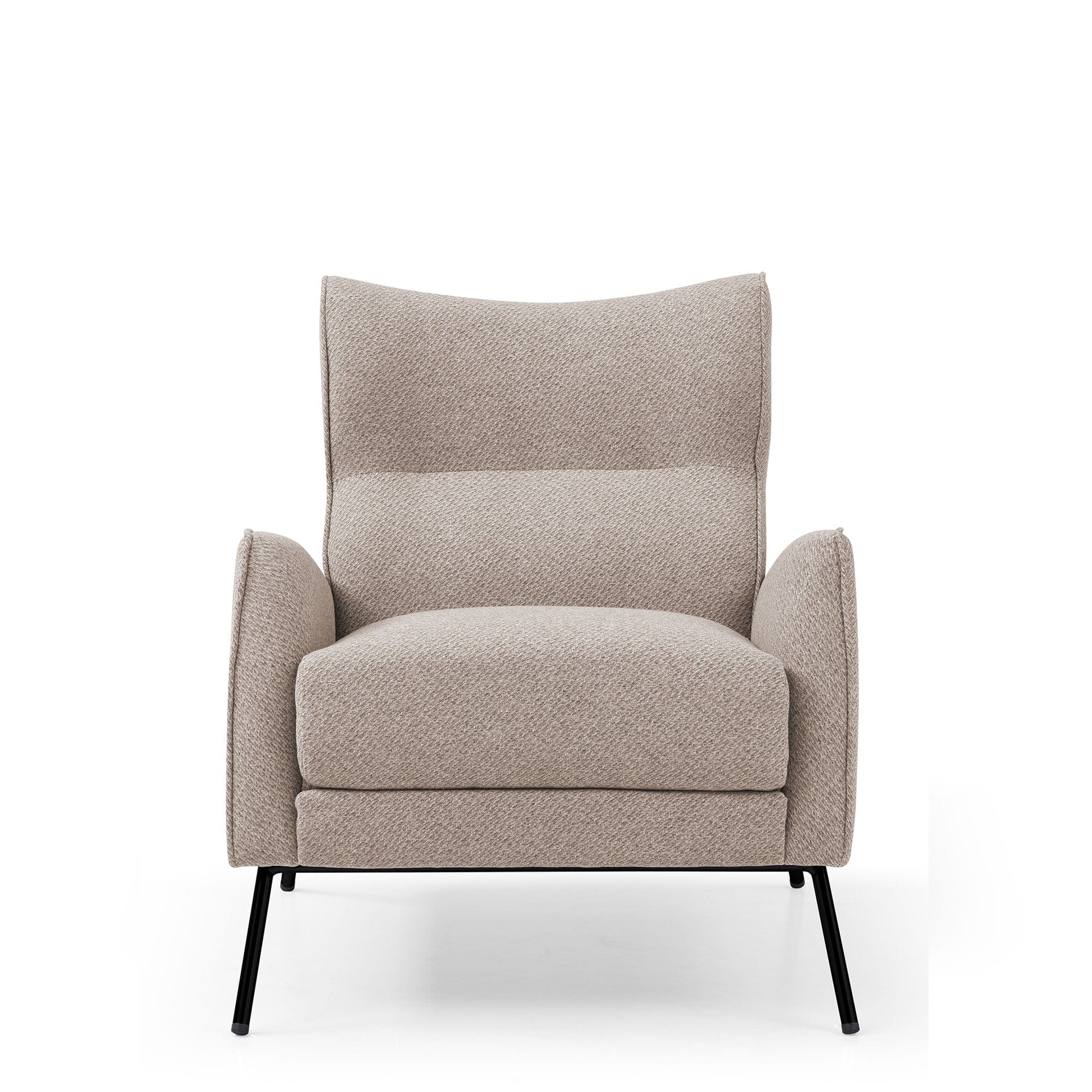 Accent Chair In Fabric Helio Jacquard Natural Multi