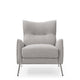 Accent Chair In Fabric Helio Jacquard Grey Multi