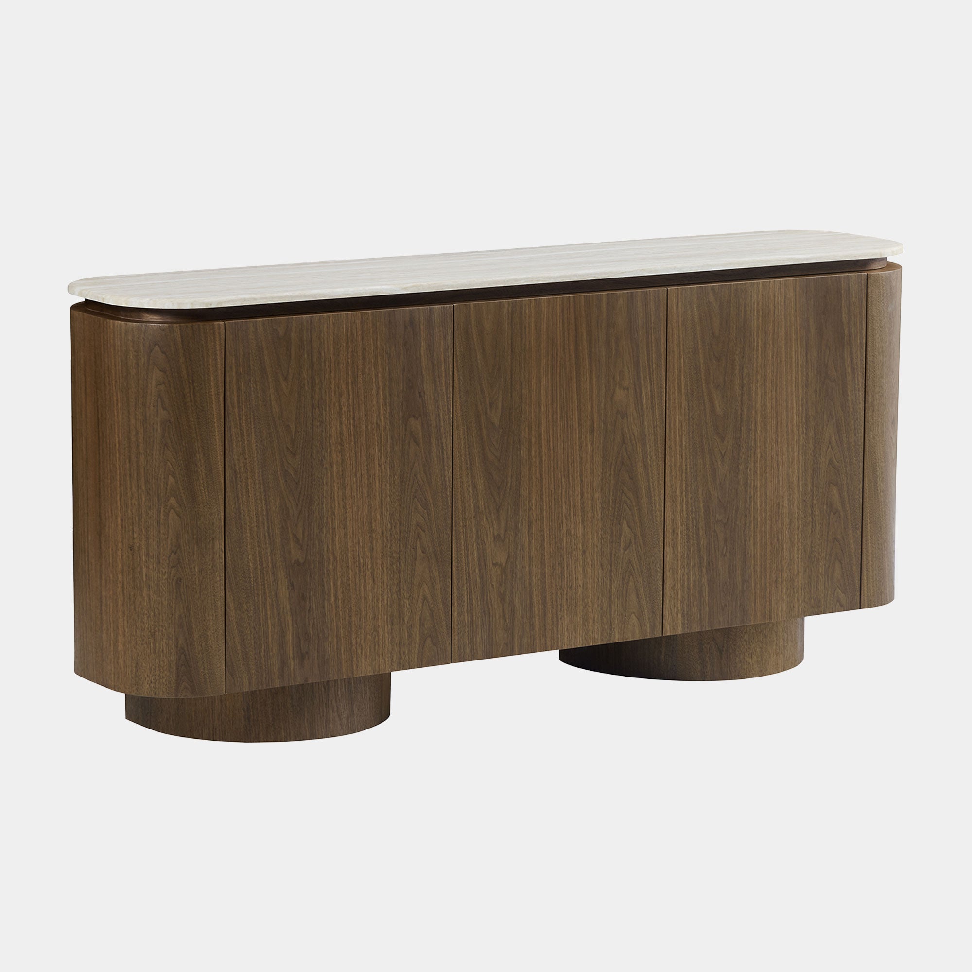Camino - 3 Door Sideboard, Wooden Walnut Finish