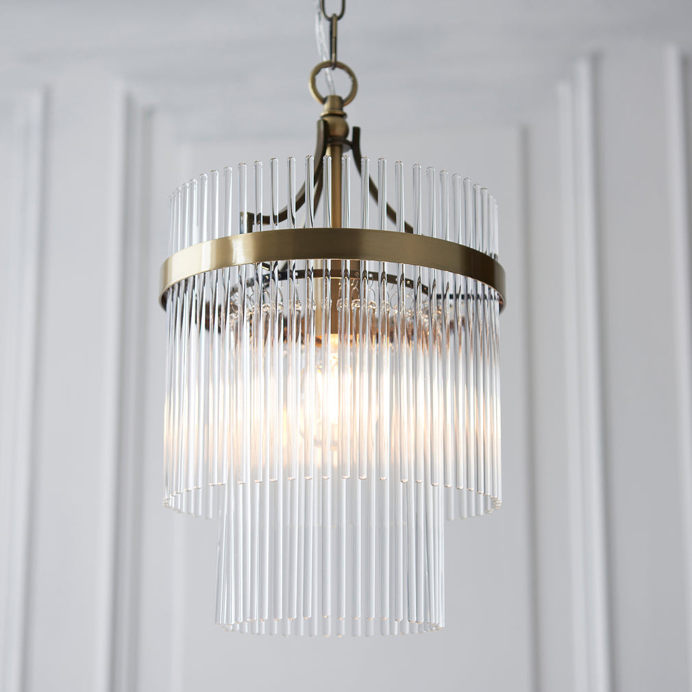 Lille Antique Brass - Pendant Ceiling Light