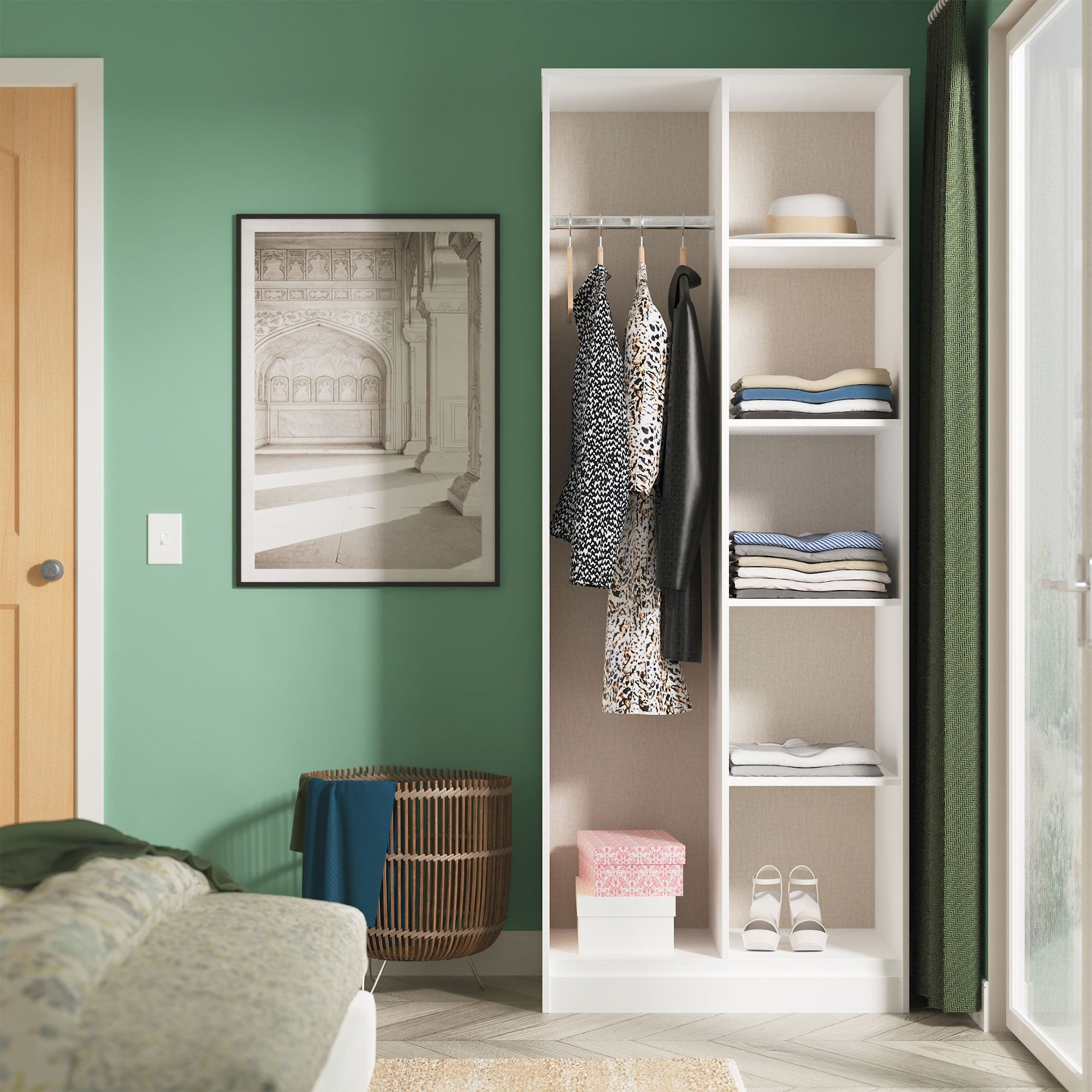 Harvey - Open Shelf Wardrobe