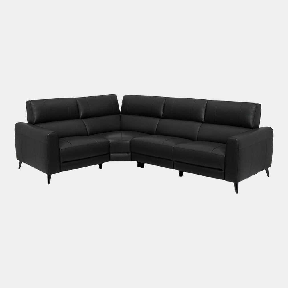 Hamilton - 1 Corner 2 Power Recliner Corner Sofa, Leather