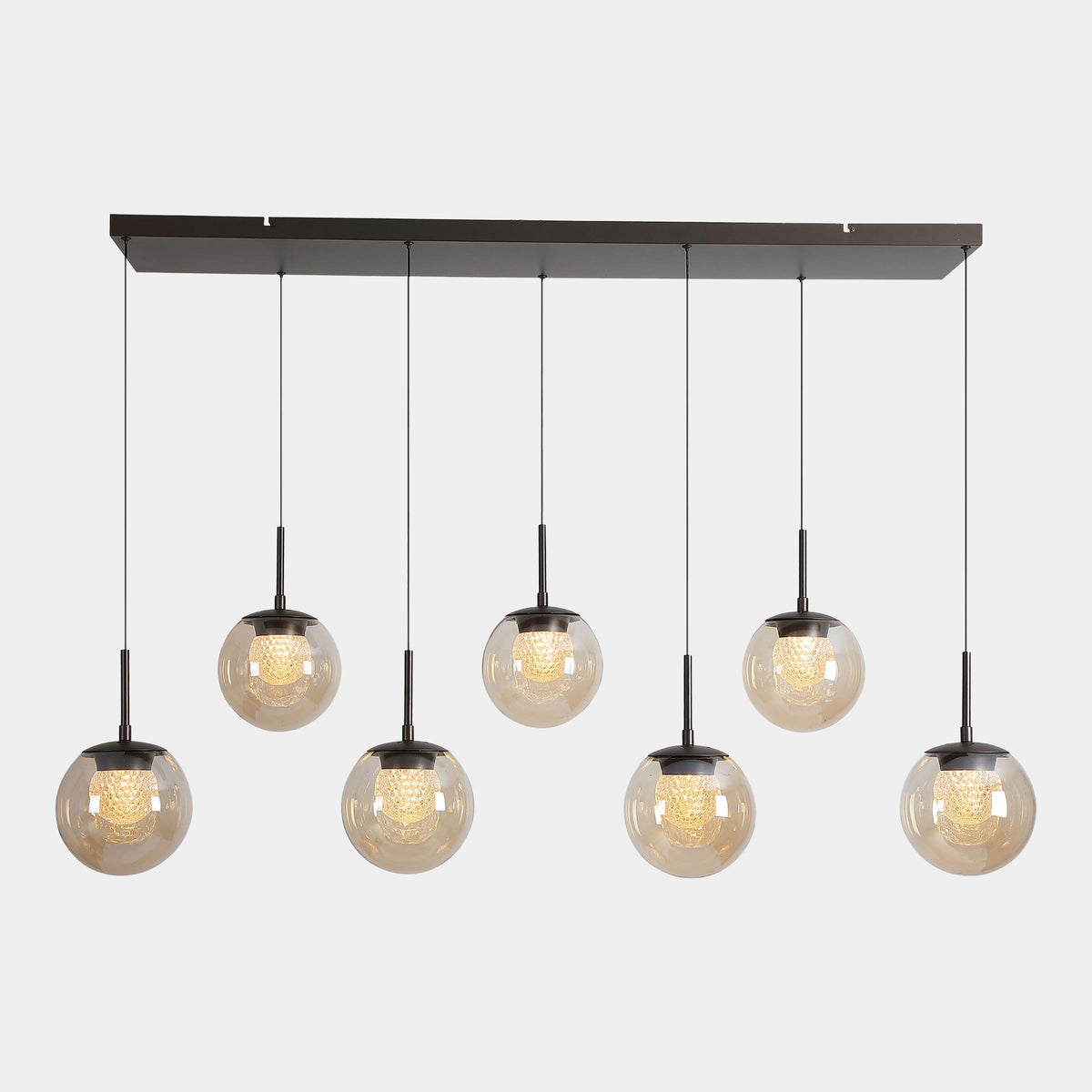 Lyra Bronze - Bar Pendant Ceiling Light, 7 Light