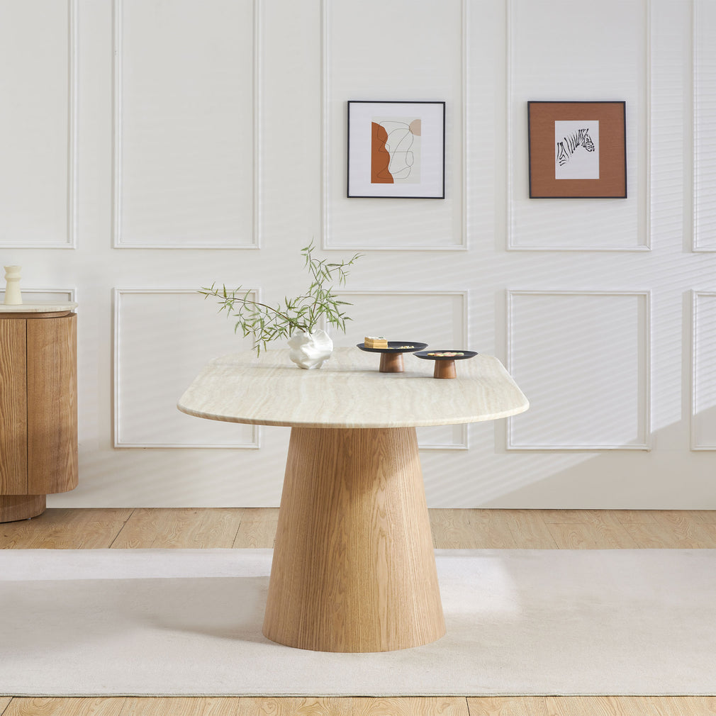 Novara - Marble Effect Dining Table