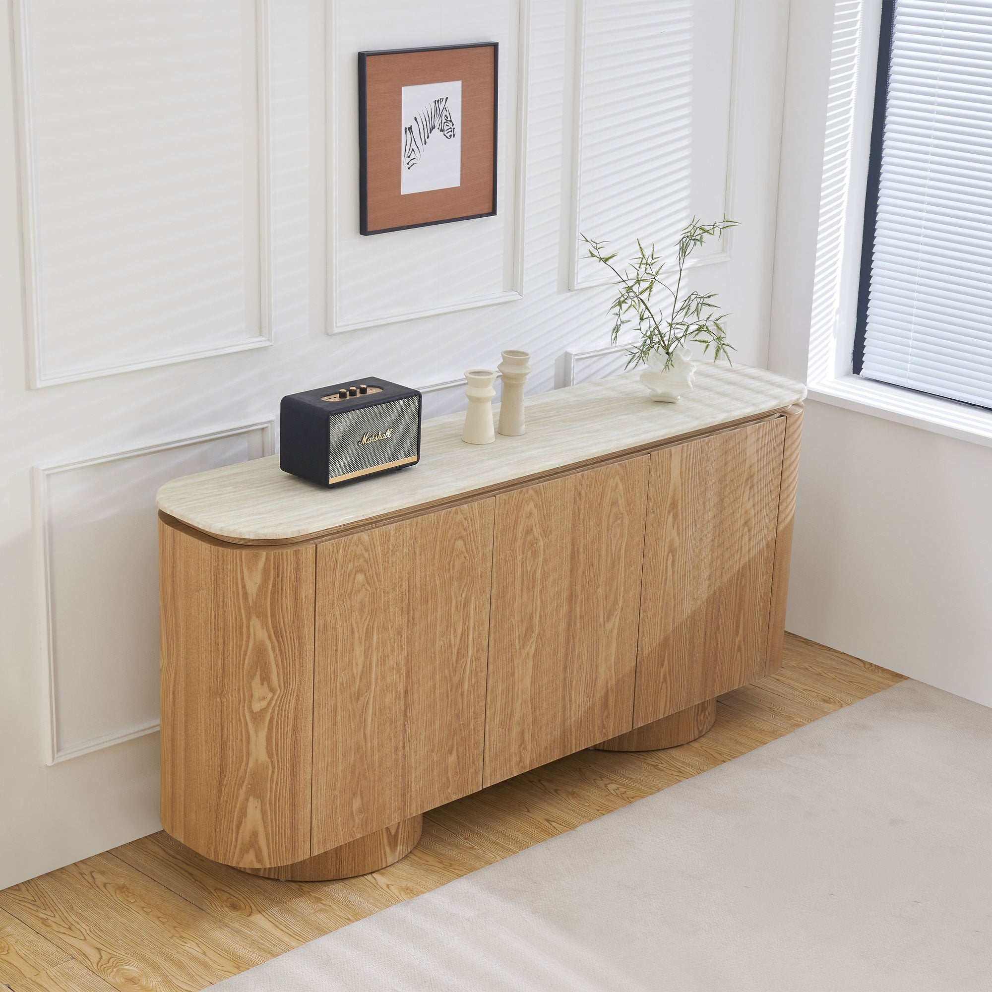 Novara - 3 Door Sideboard, Wooden