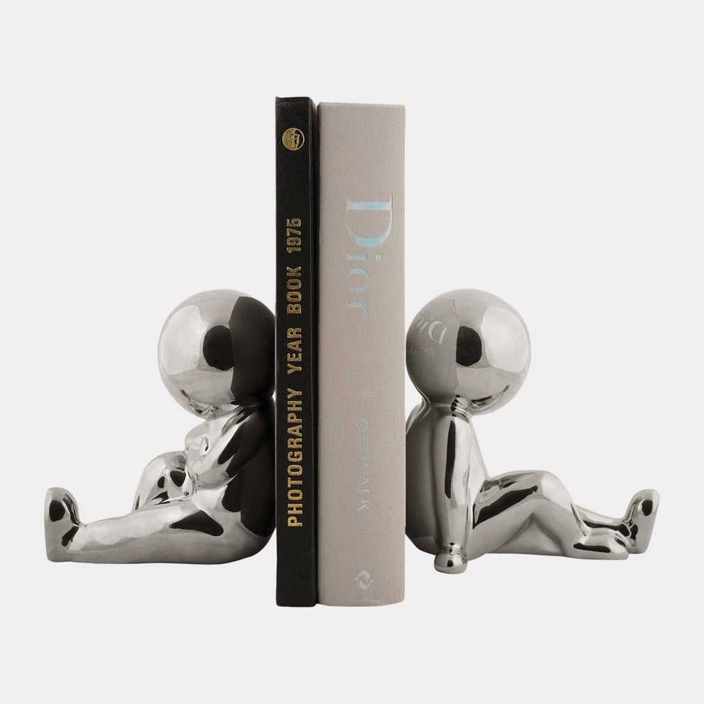 Joey - Silver Bookends