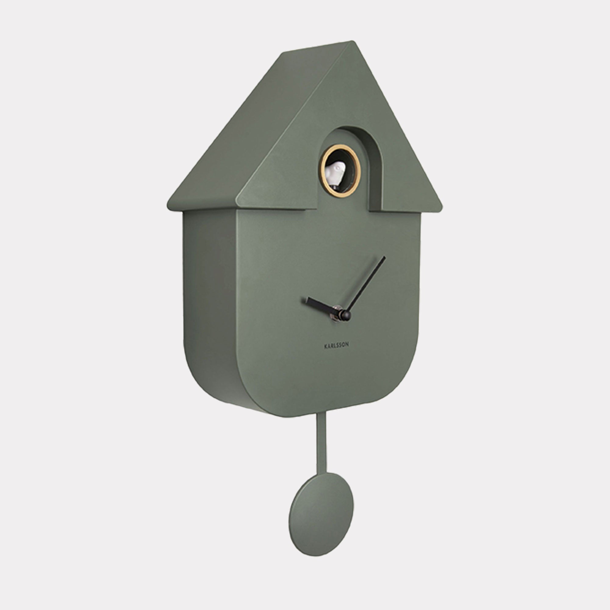 Cuckoo Style Wall Clock - Jungle Green