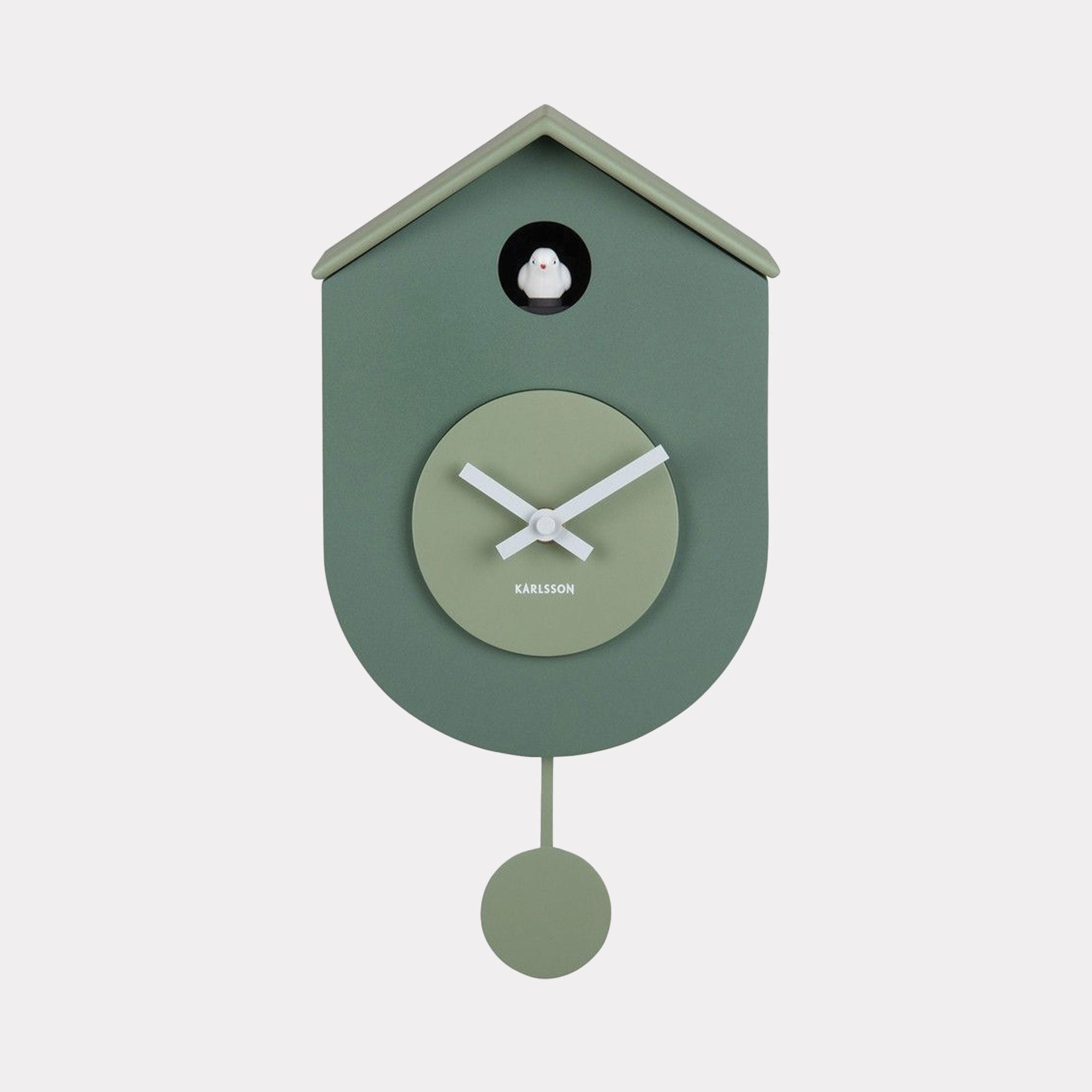 Grato Cuckoo Style Wall Clock - Jungle Green