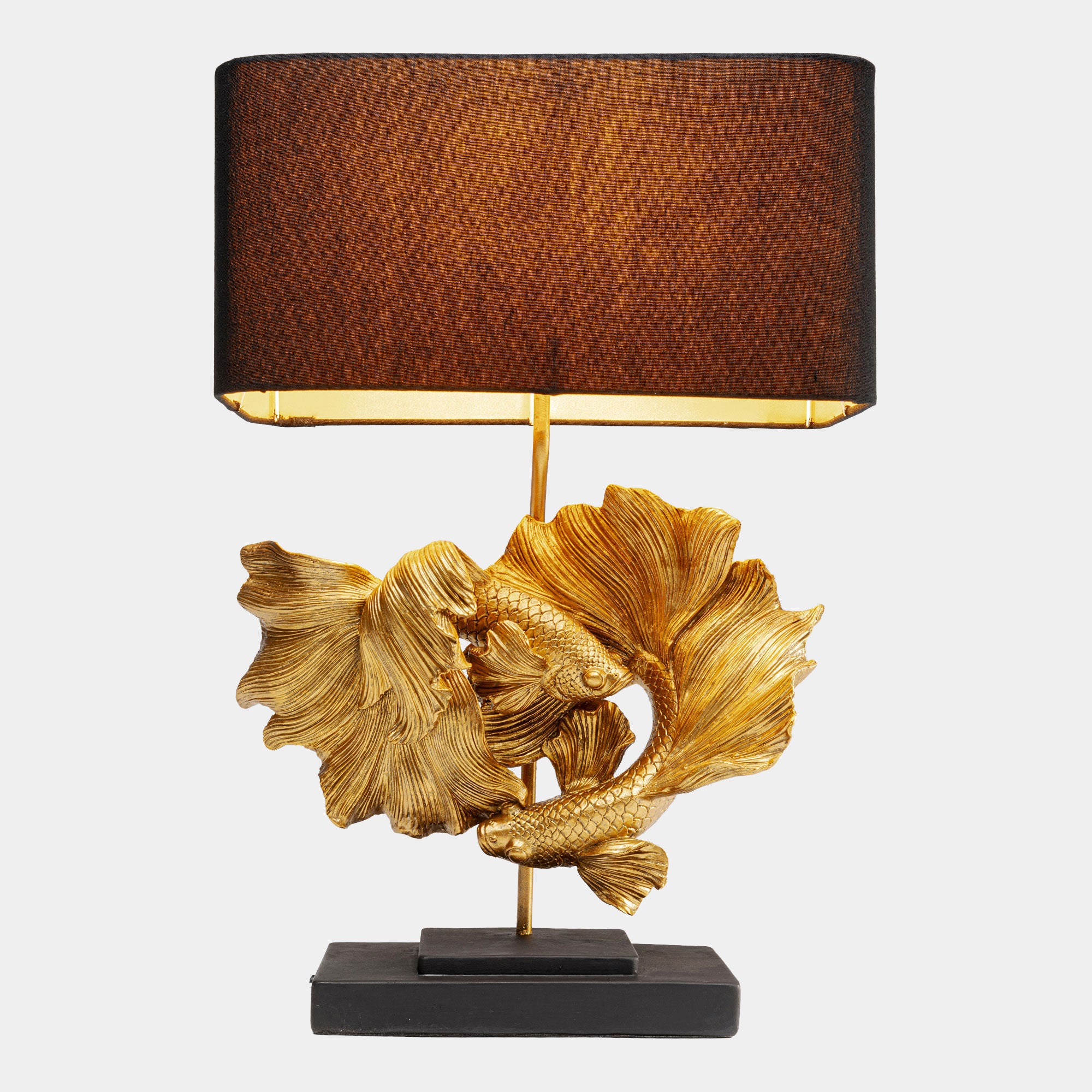 Fish Duo - Table Lamp, Black & Gold