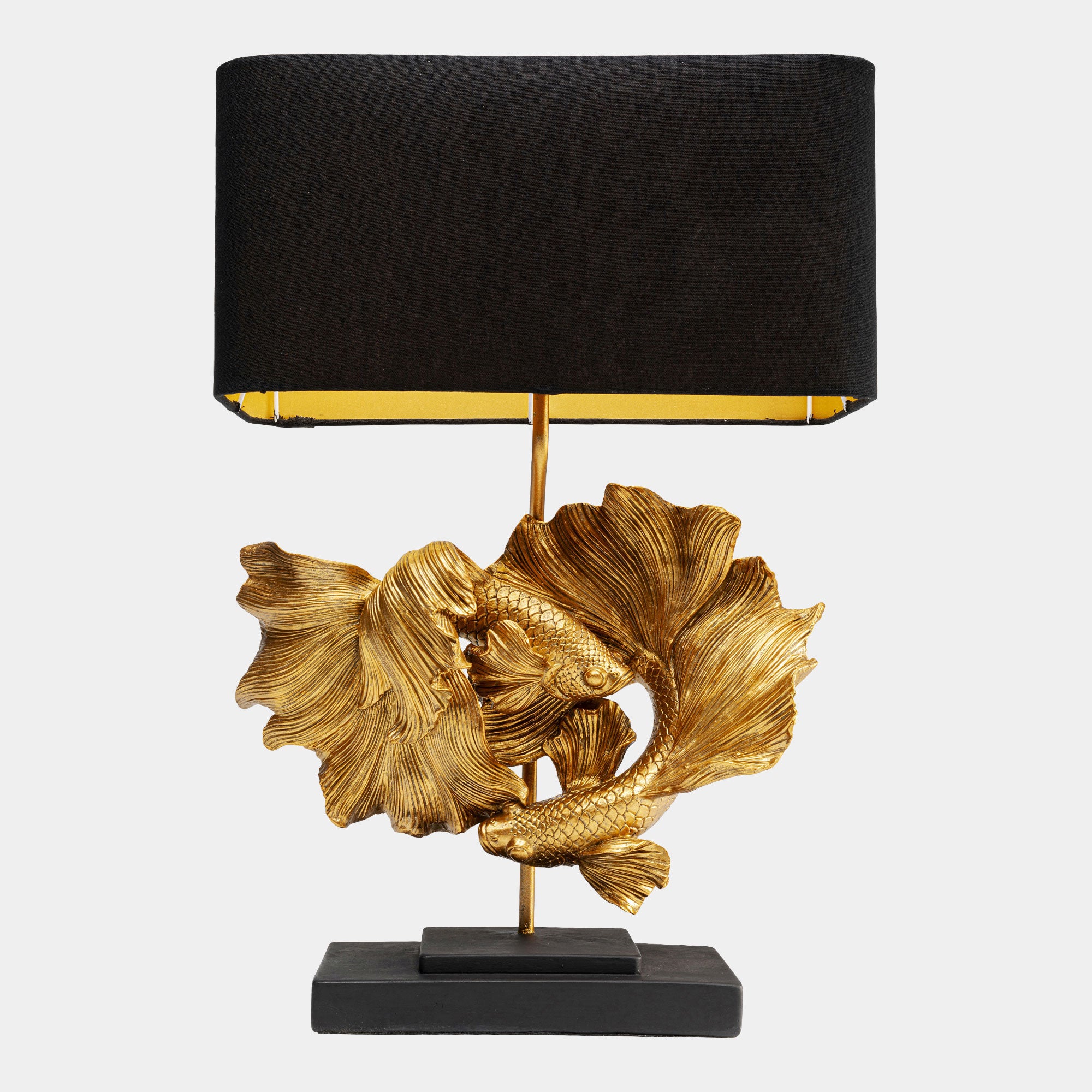 Fish Duo - Table Lamp, Black & Gold