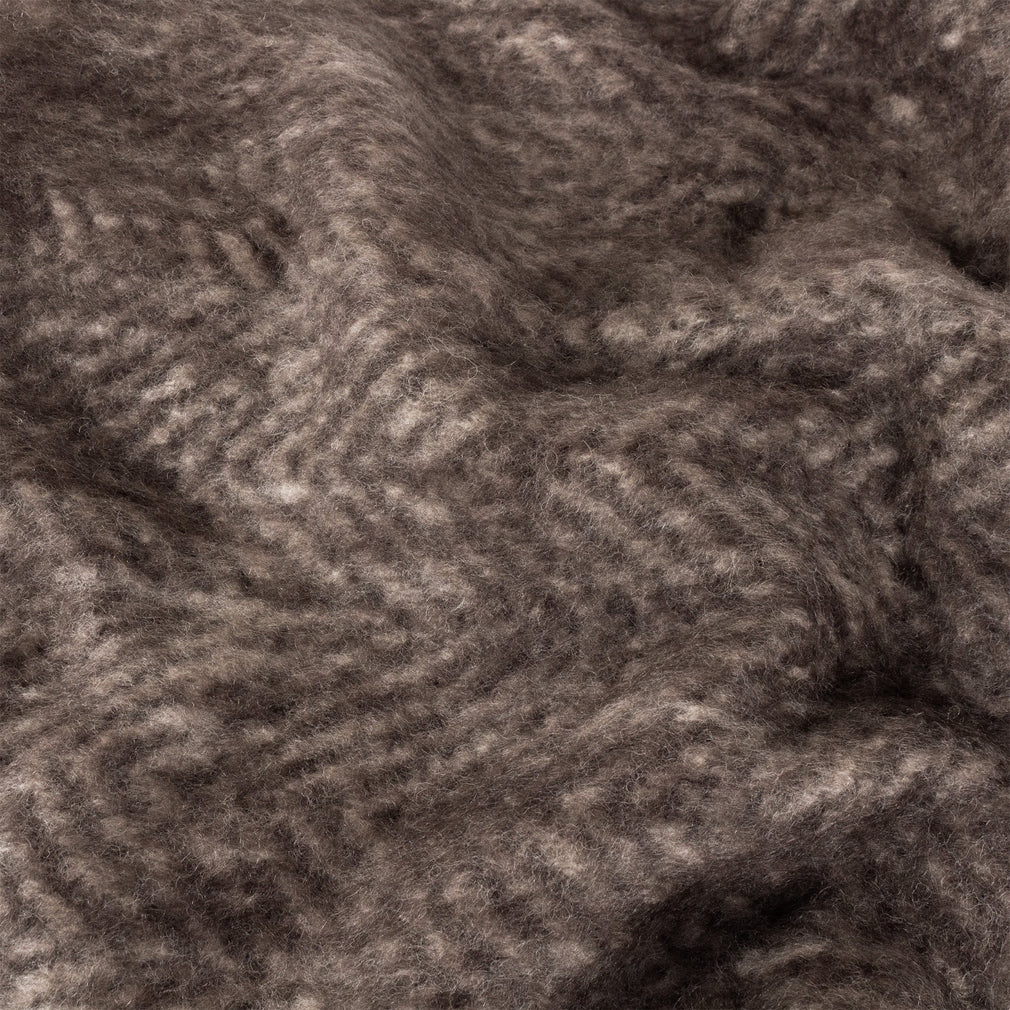 Rawton Brown Ombre - Wool Blend Throw 130x180cm