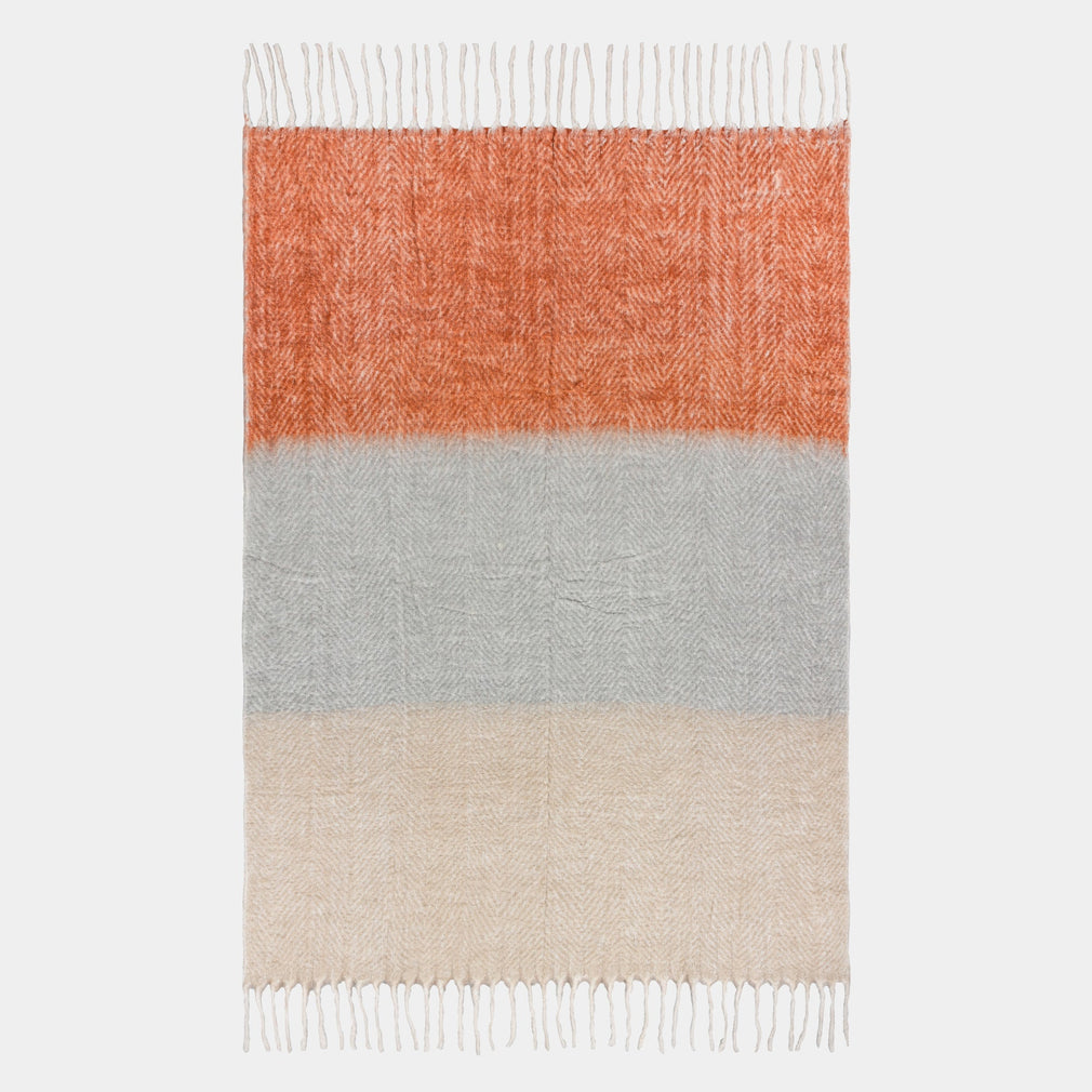 Rawton Pastel Ombre - Wool Blend Throw 130x180cm