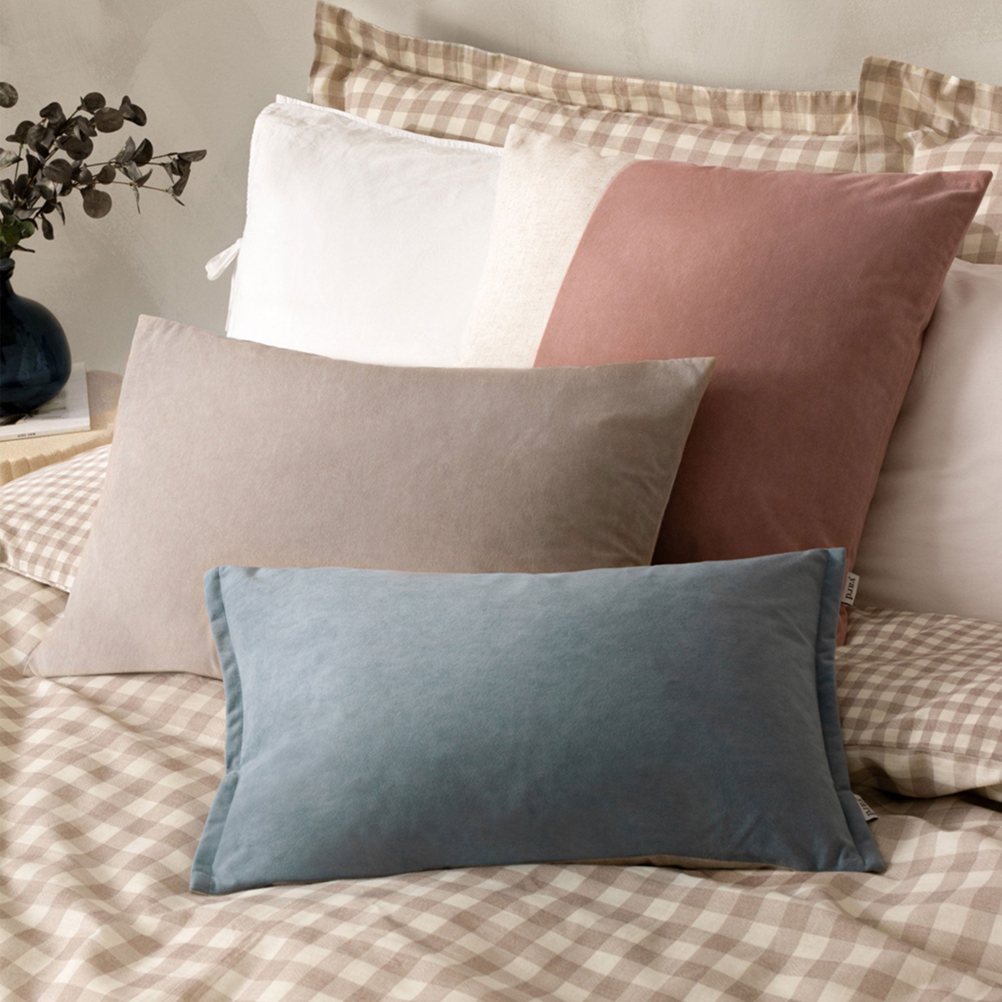 Darland Velvet - Dove Bolster Cushion 40x60cm