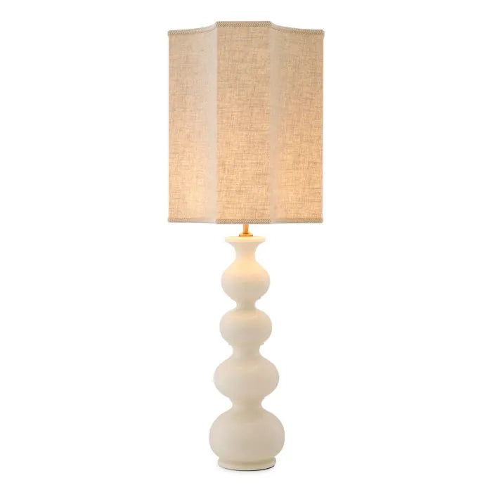 Eichholtz Mabel - Table Lamp Crackled White Ceramic