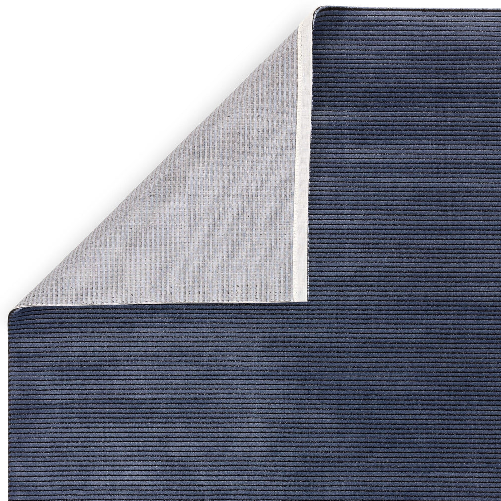 Kuza - Striped Rug, Navy