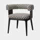 Eichholtz Dubois - Dining Chair, Fabric Fabric Sunbeam Black