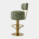 Eichholtz Carelton - Swivel Bar Stool With Back, Fabric