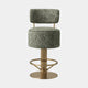 Eichholtz Carelton - Swivel Counter Stool With Back, Fabric