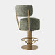 Eichholtz Carelton - Swivel Counter Stool With Back, Fabric