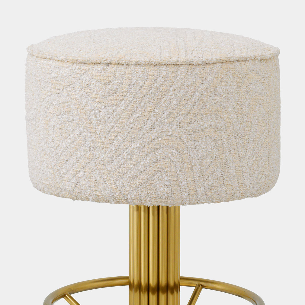 Eichholtz Carelton - Swivel Bar Stool, Fabric
