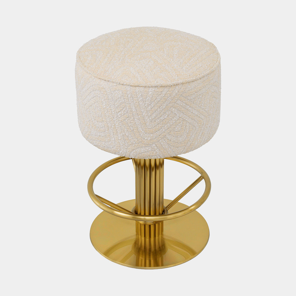 Eichholtz Carelton - Swivel Counter Stool, Fabric
