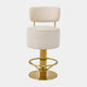 Eichholtz Carelton - Swivel Counter Stool With Back, Fabric