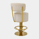 Eichholtz Carelton - Swivel Counter Stool With Back, Fabric