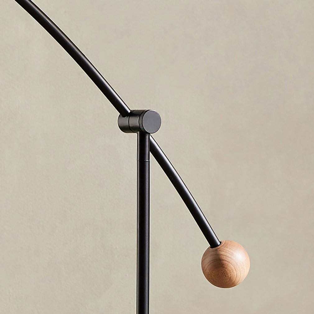 MADE Avery Black Wood - Floor Lamp