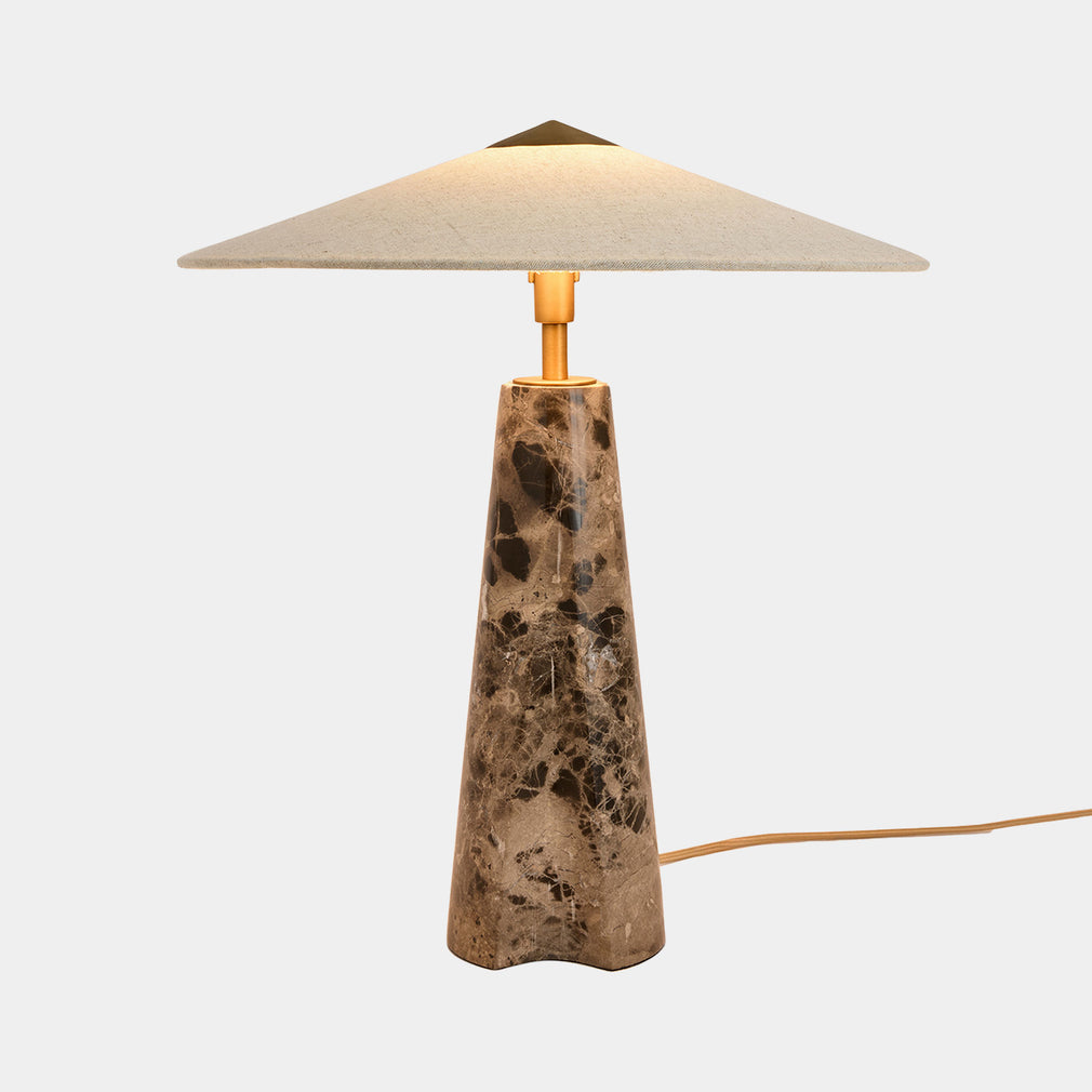 Heath Brown Marble - Table Lamp