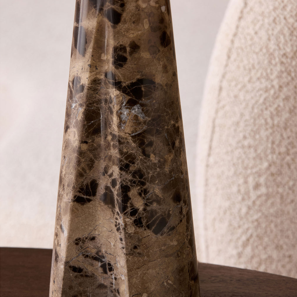 Heath Brown Marble - Table Lamp