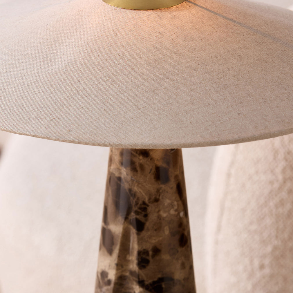 Heath Brown Marble - Table Lamp