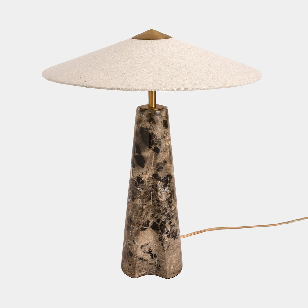 Heath Brown Marble - Table Lamp