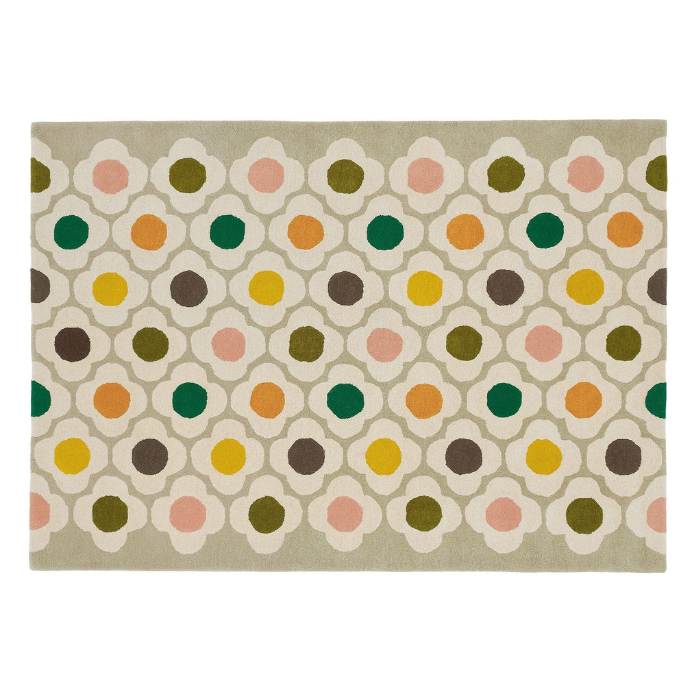 Orla Kiely - Spot Flower Rug Multi 06404 120cm x 180cm