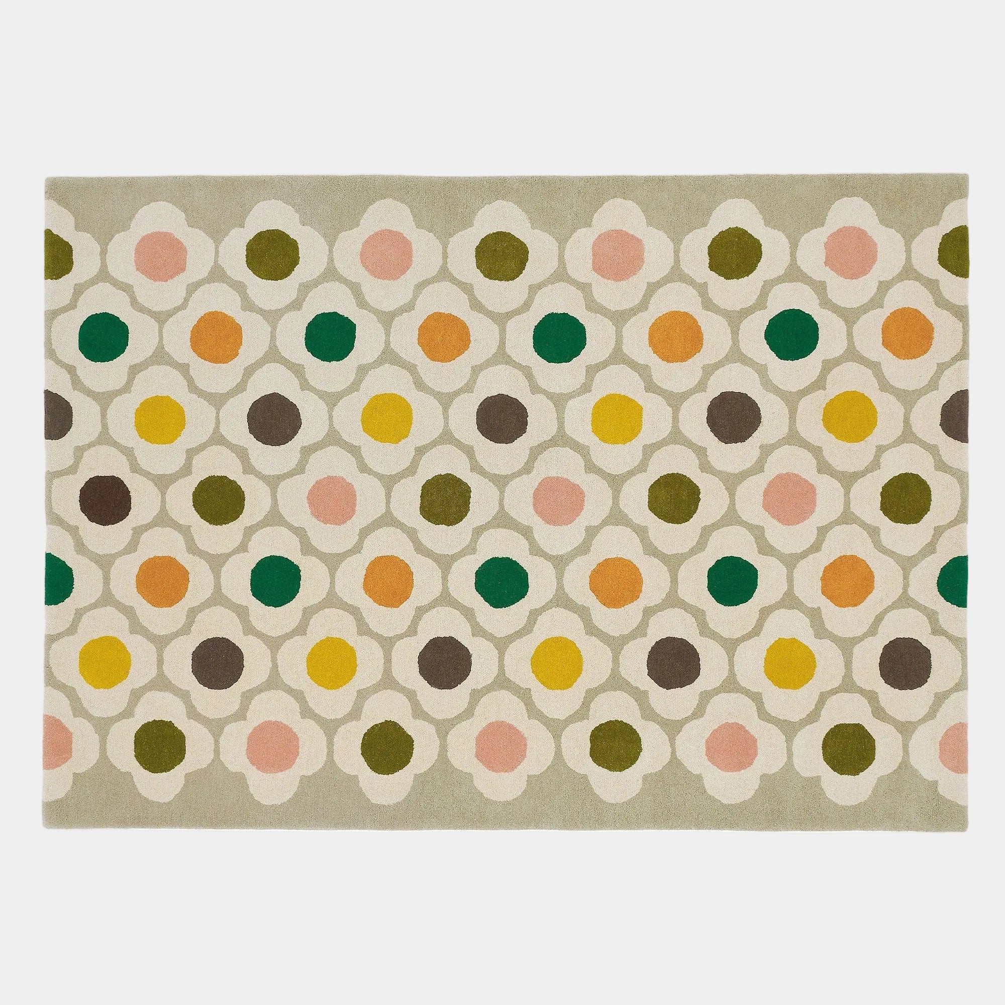 Orla Kiely Spot Flower - Wool Rug 120 x 180cm