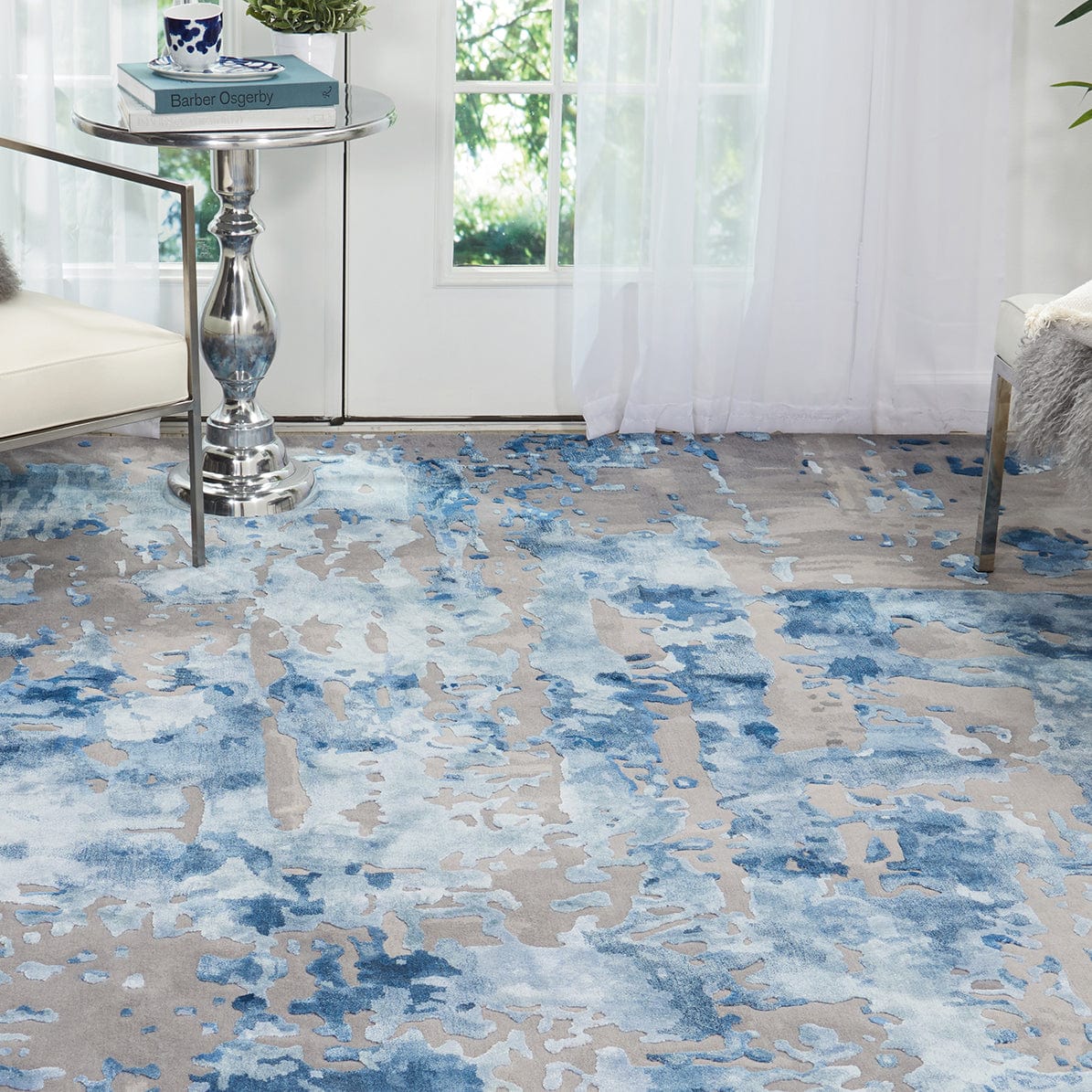 Prismatic Rug PRS10 Blue Grey 259 x 350cm