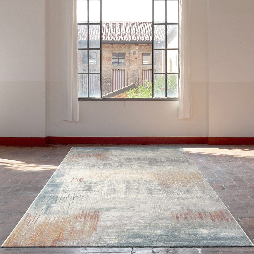 Galleria - Patterned Rug, Blue