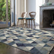 Galleria Rug 063-0263-5161 Blue Triangles 80 x 150cm