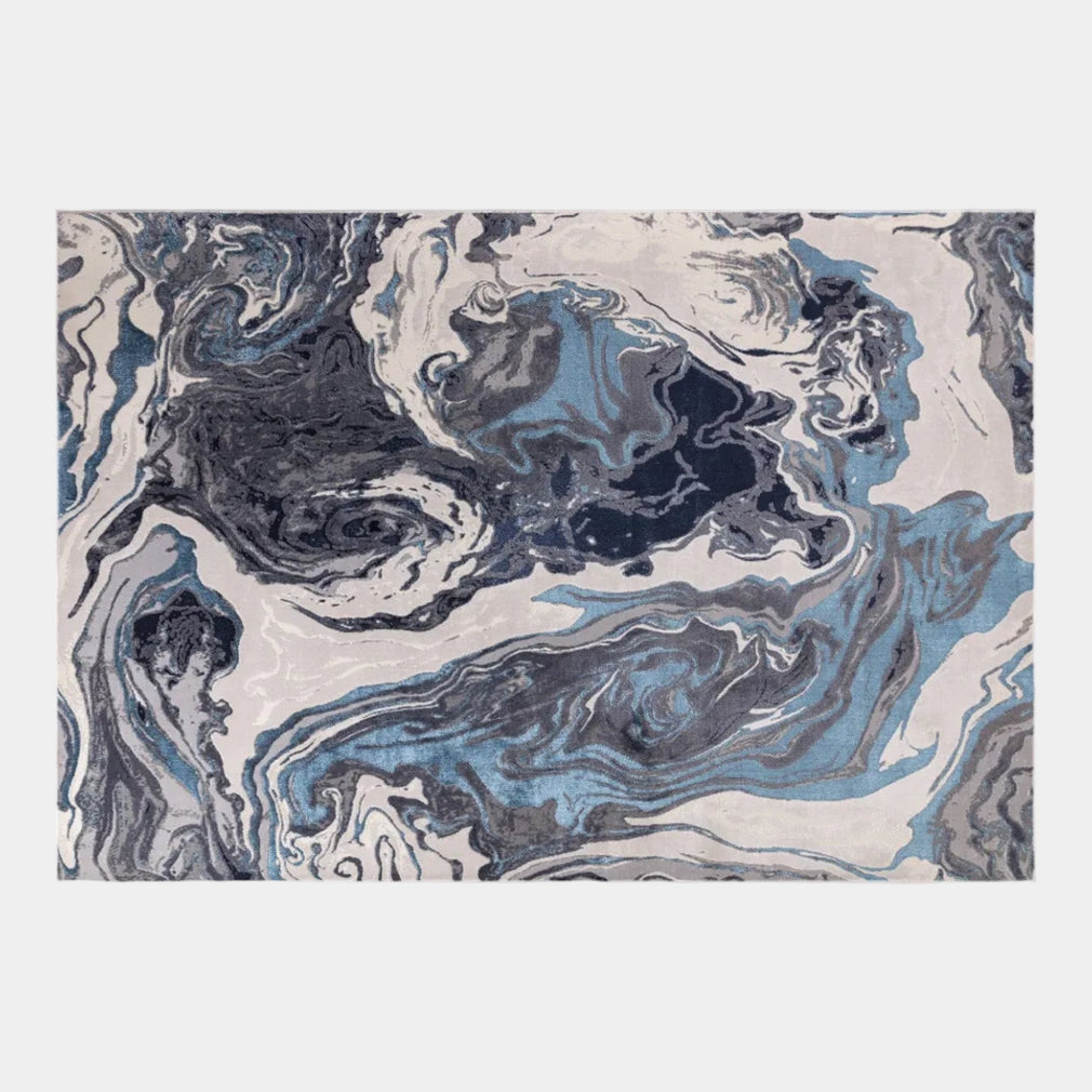 Aurora Marble - Patterned Rug Ocean - AU18 80 x 150cm