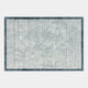 Blade Border - Woven Rug Silver Grey