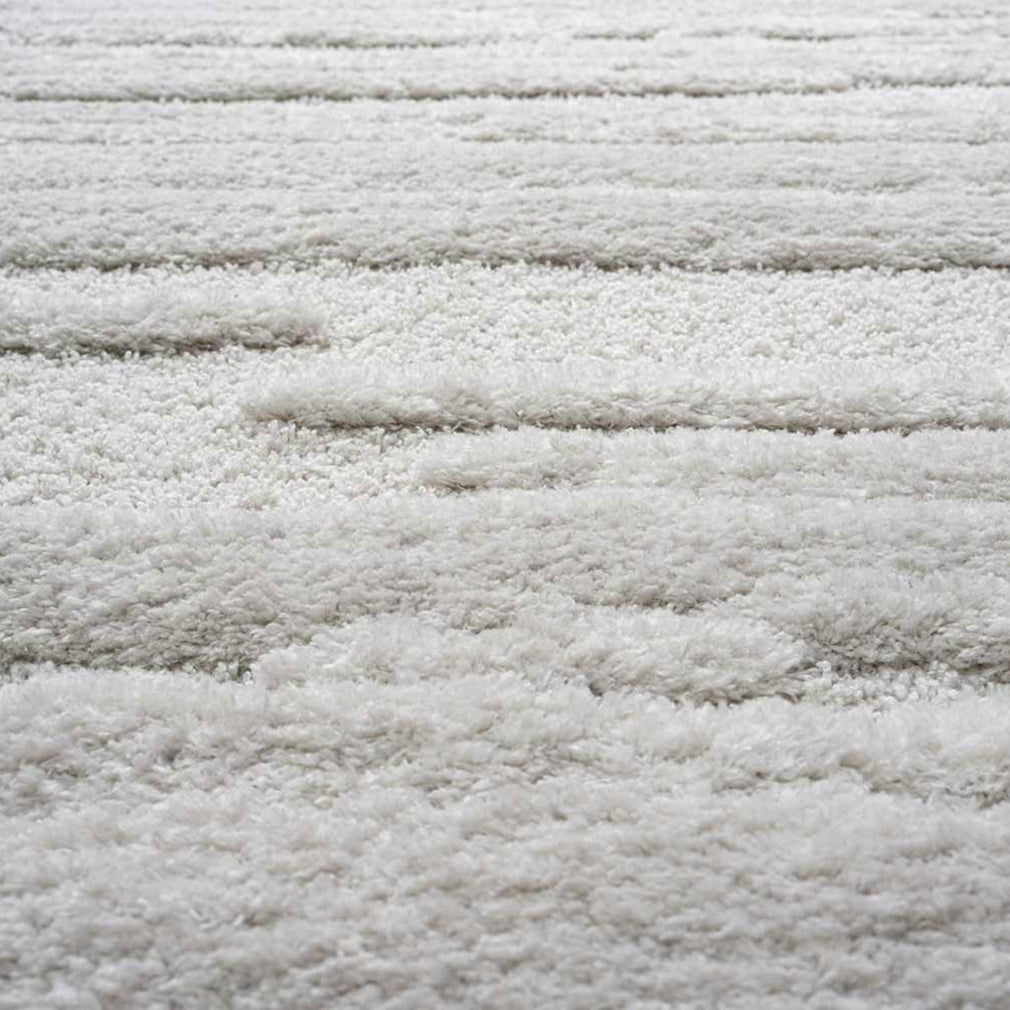 Cleo - Striped Rug Ivory 160cm x 230cm