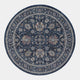 Da Vinci - Round Rug Dark Blue - 0166-3434