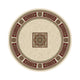 Da Vinci - Round Rug Cream Red 057 081 6414