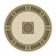 Da Vinci Round Rug Cream/Black 057-0801-6223 160cm